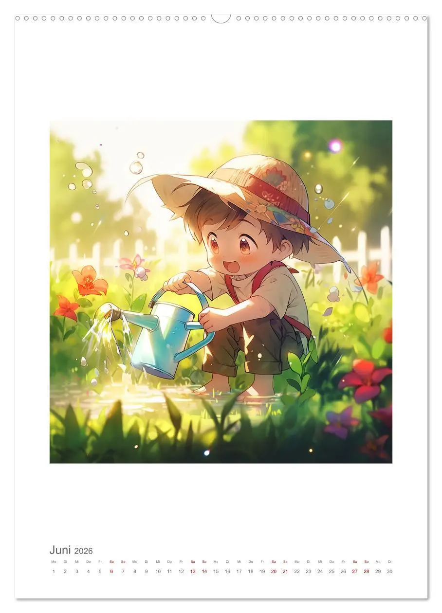 Bild: 9783516307931 | Manga Style Kinder (hochwertiger Premium Wandkalender 2026 DIN A2...