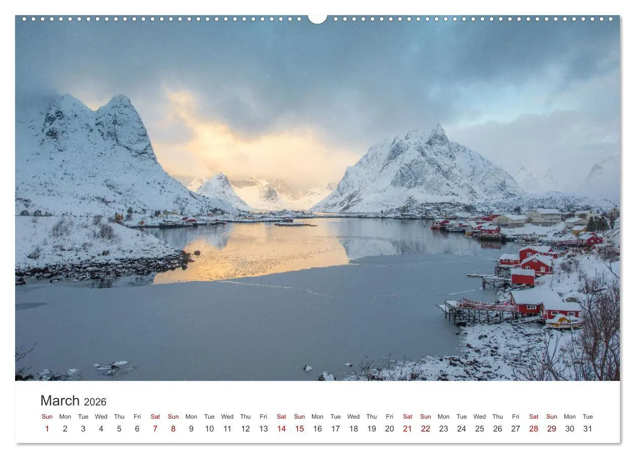 Bild: 9783516547931 | Lofoten Reflections in the water (Wall Calendar 2026 DIN A2...
