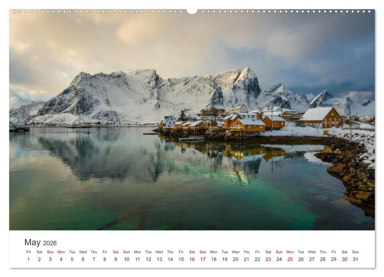 Bild: 9783516547931 | Lofoten Reflections in the water (Wall Calendar 2026 DIN A2...