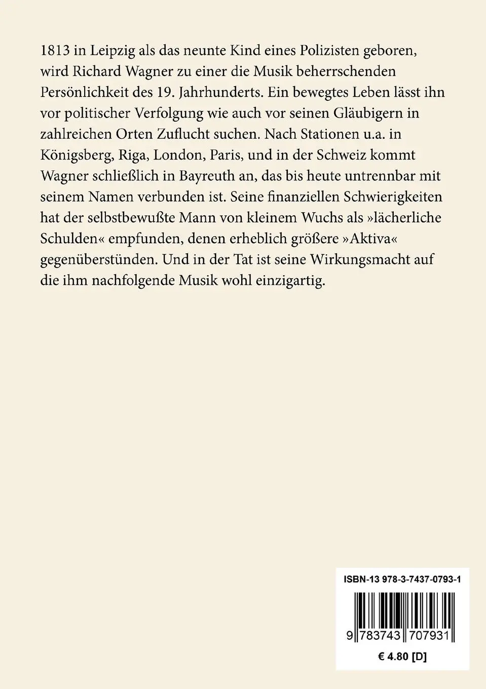 Rückseite: 9783743707931 | Das Liebesverbot oder Die Novize von Palermo | Richard Wagner | Buch