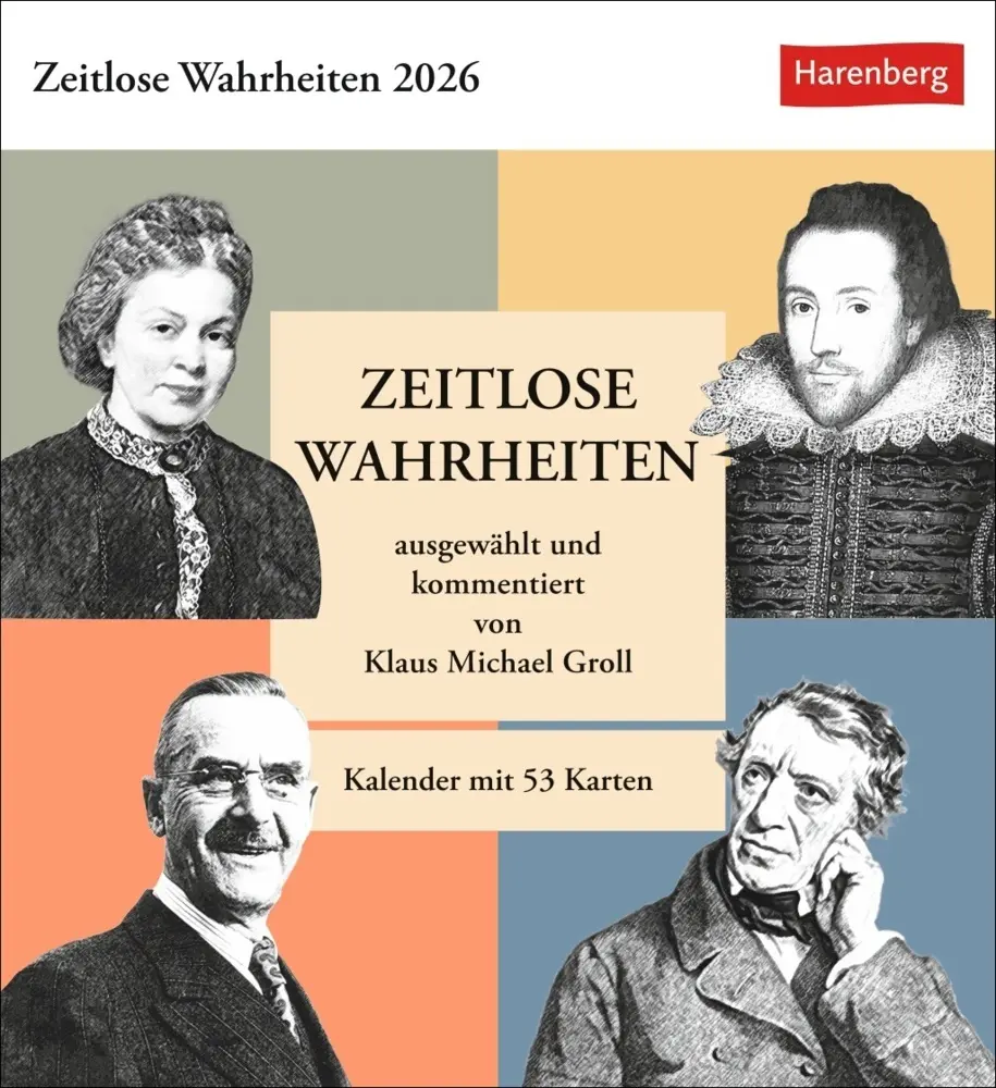 Cover: 9783840037931 | Zeitlose Wahrheiten Postkartenkalender 2026 - Kalender mit 53...