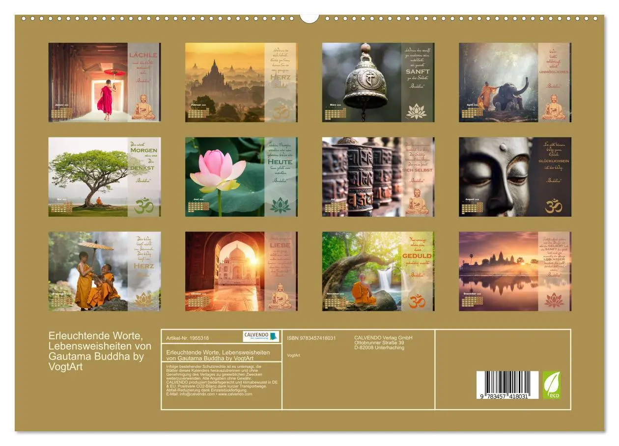 Bild: 9783457418031 | Erleuchtende Worte, Lebensweisheiten von Gautama Buddha by VogtArt...