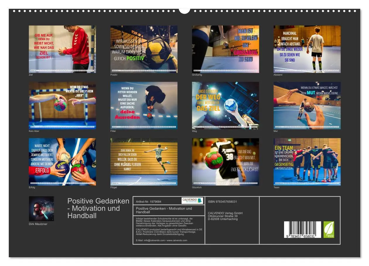 Bild: 9783457658031 | Positive Gedanken - Motivation und Handball (hochwertiger Premium...