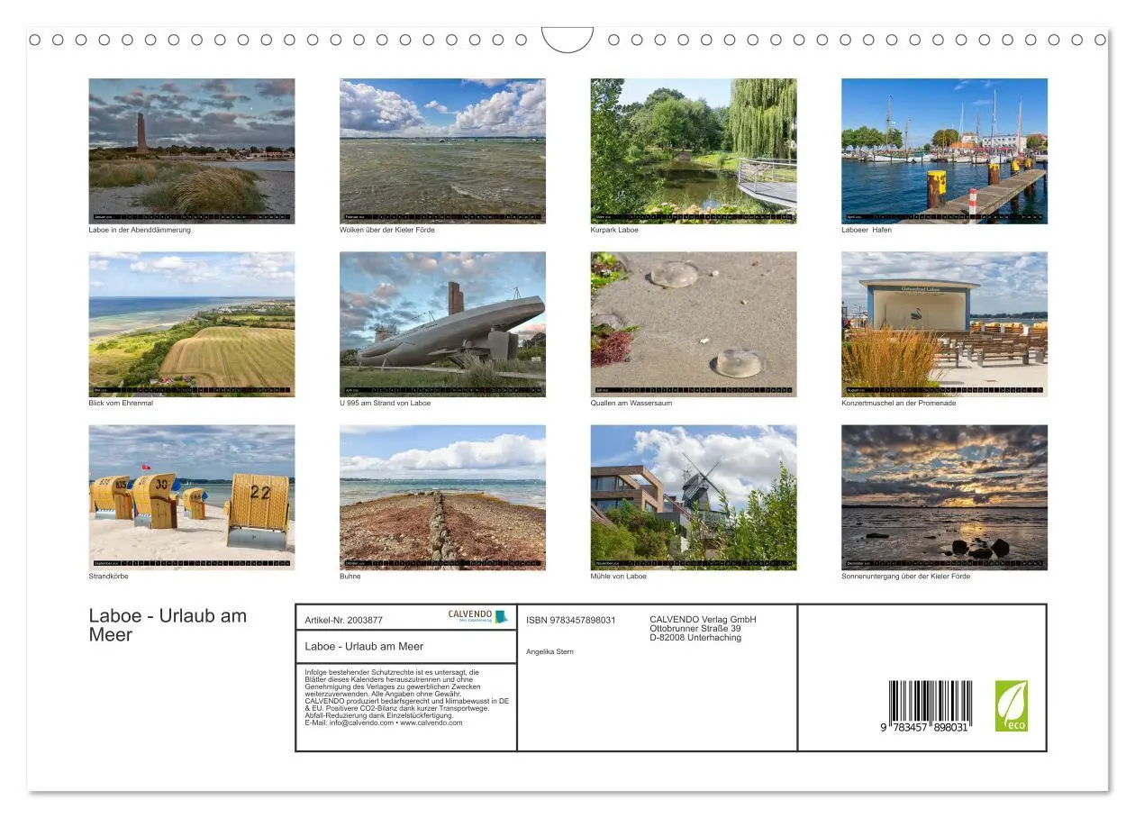 Bild: 9783457898031 | Laboe - Urlaub am Meer (Wandkalender 2026 DIN A3 quer), CALVENDO...