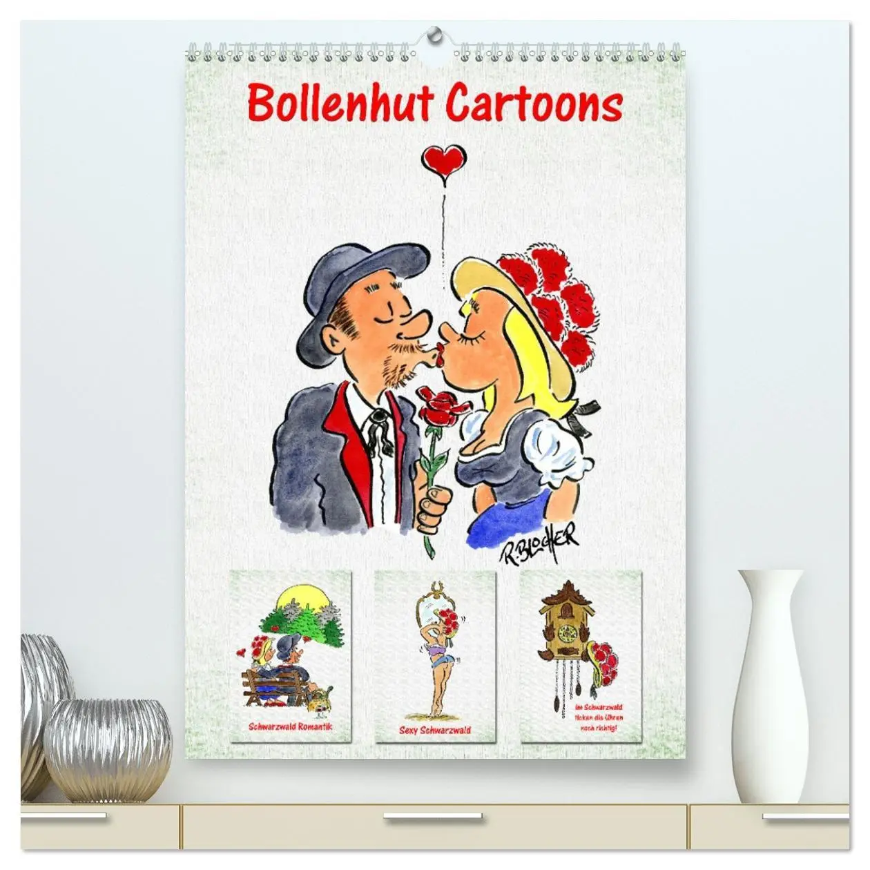 Cover: 9783516368031 | Bollenhut Cartoons (hochwertiger Premium Wandkalender 2026 DIN A2...
