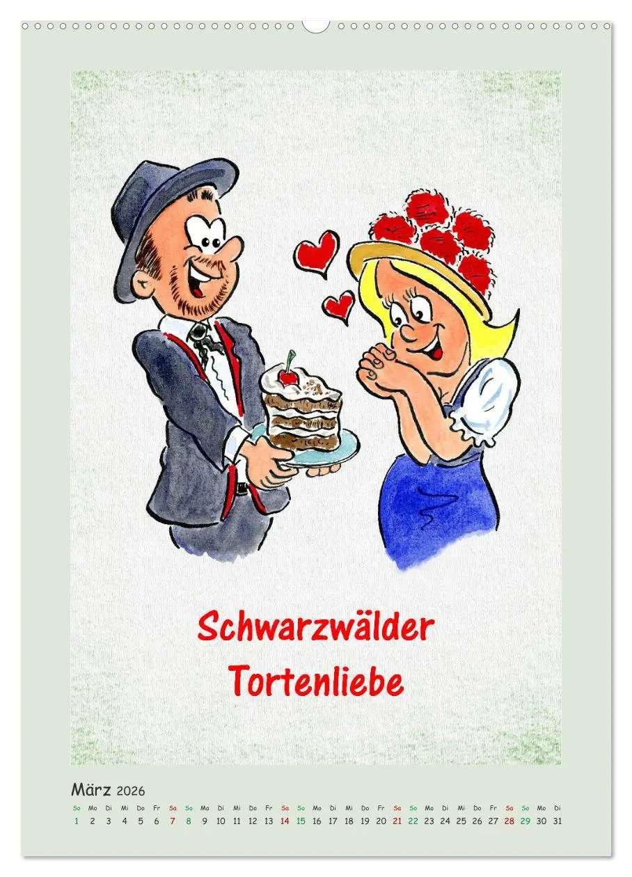 Bild: 9783516368031 | Bollenhut Cartoons (hochwertiger Premium Wandkalender 2026 DIN A2...