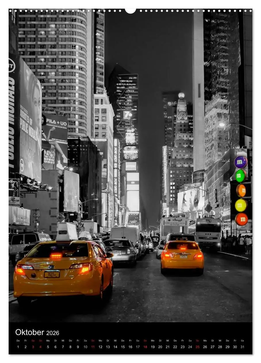 Bild: 9783516438031 | New York Colorkey (hochwertiger Premium Wandkalender 2026 DIN A2...