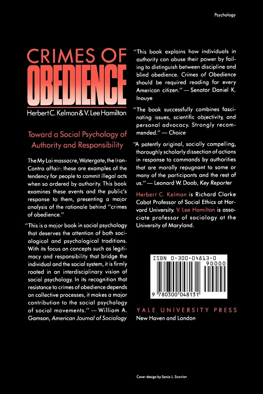 Rückseite: 9780300048131 | Crimes of Obedience | Herbert C. Kelman | Taschenbuch | Englisch