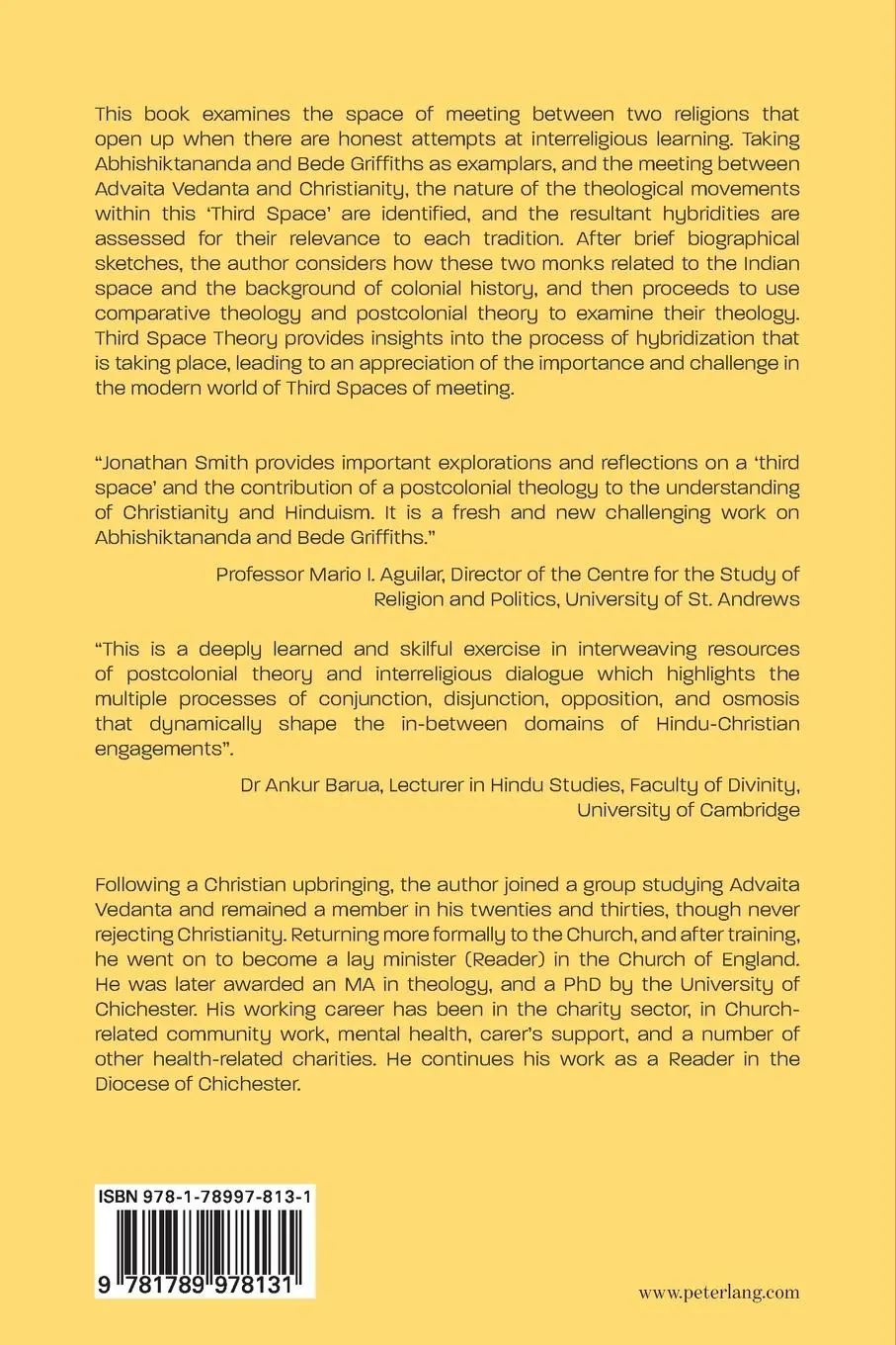 Rückseite: 9781789978131 | Advaita, Christianity and the Third Space | Jonathan Gordon Smith