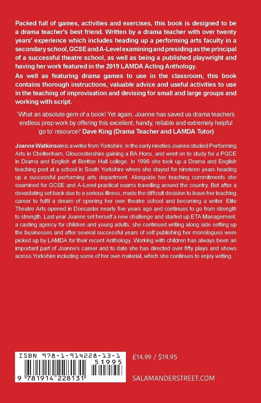 Rückseite: 9781914228131 | Ultimate Drama Activities for the Classroom | Joanne Watkinson | Buch