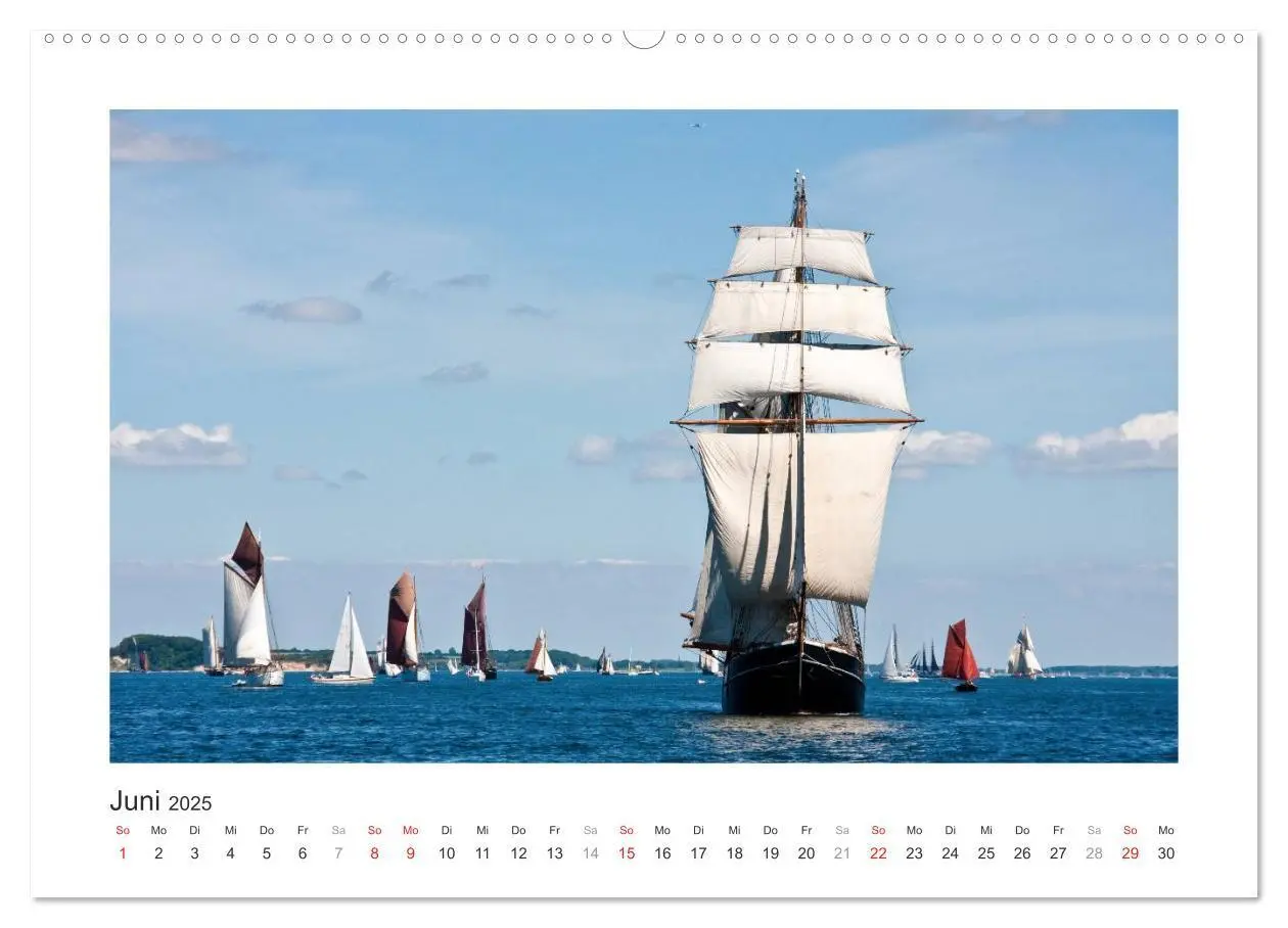 Bild: 9783435558131 | Historische Segelschiffe auf der Ostsee (Wandkalender 2025 DIN A2...