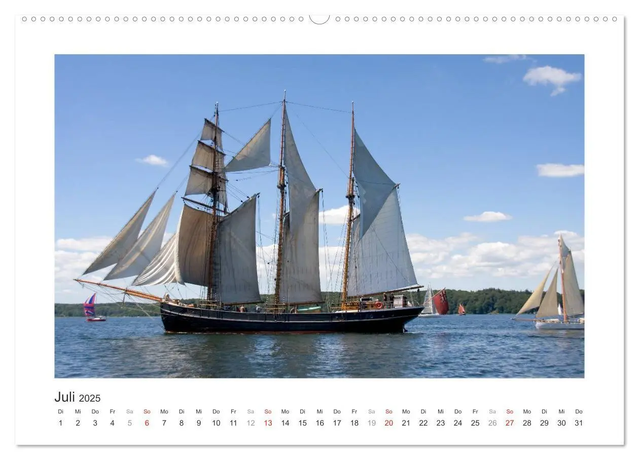 Bild: 9783435558131 | Historische Segelschiffe auf der Ostsee (Wandkalender 2025 DIN A2...