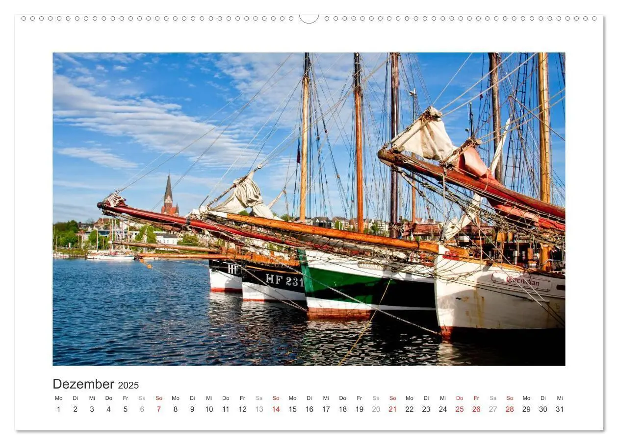 Bild: 9783435558131 | Historische Segelschiffe auf der Ostsee (Wandkalender 2025 DIN A2...