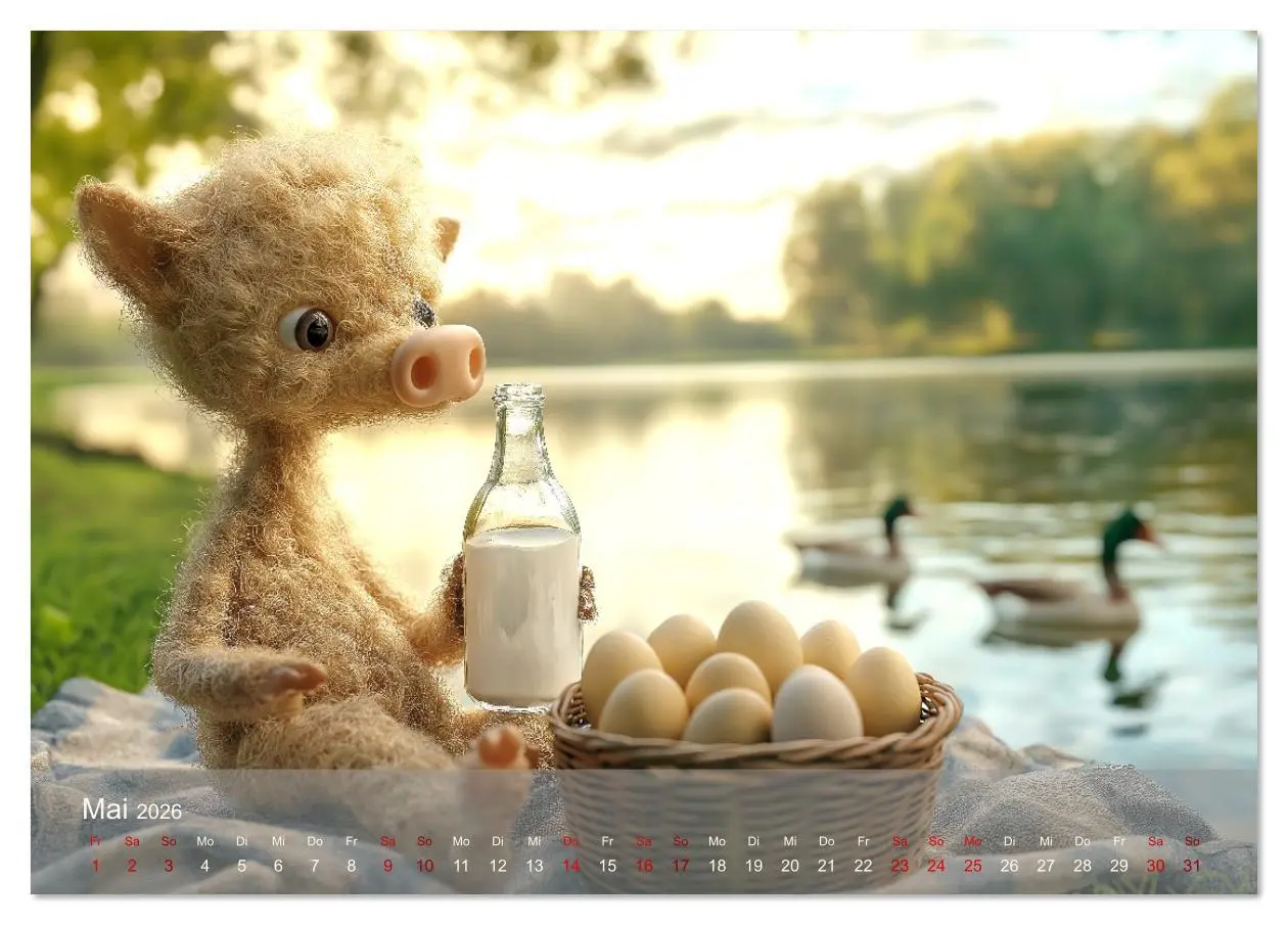 Bild: 9783457338131 | Eierlegende Wollmilchsau - der lustige Kalender mit Fabelwesen...