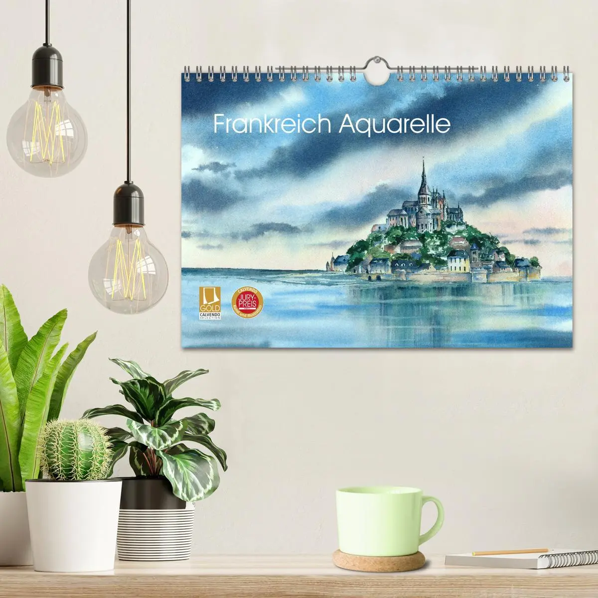 Bild: 9783457888131 | Frankreich Aquarelle (Wandkalender 2026 DIN A4 quer), CALVENDO...
