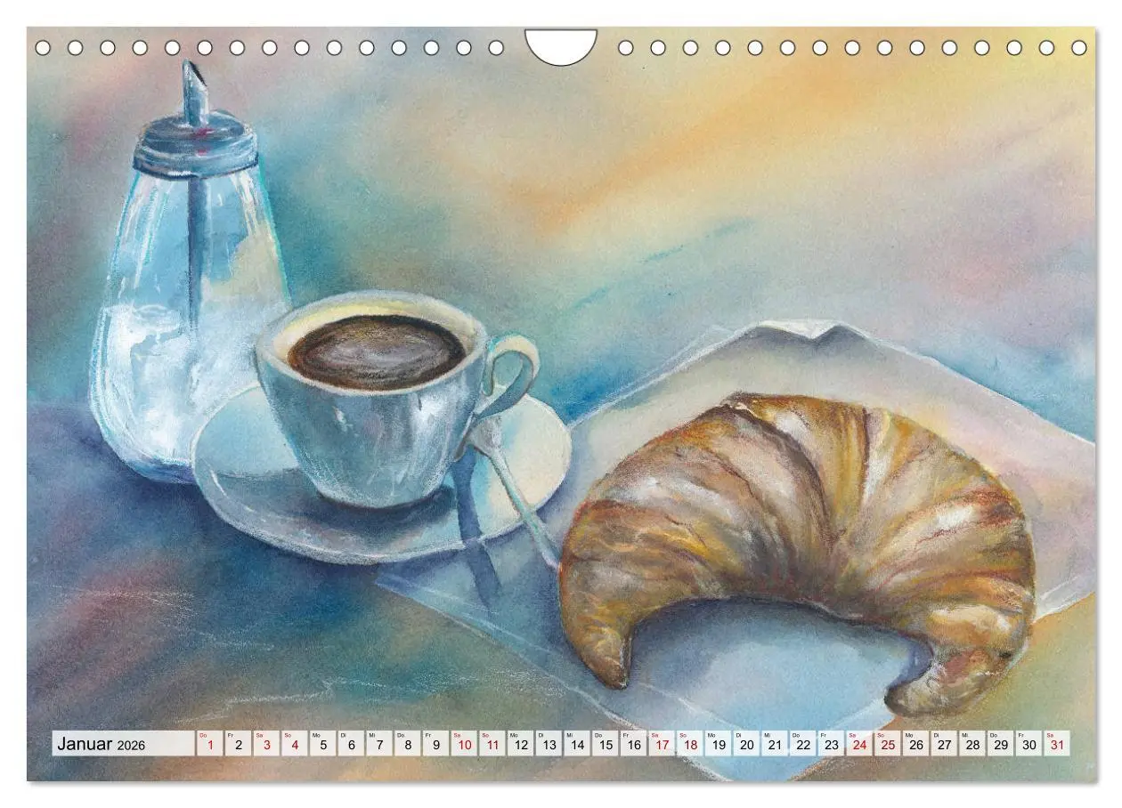 Bild: 9783457888131 | Frankreich Aquarelle (Wandkalender 2026 DIN A4 quer), CALVENDO...