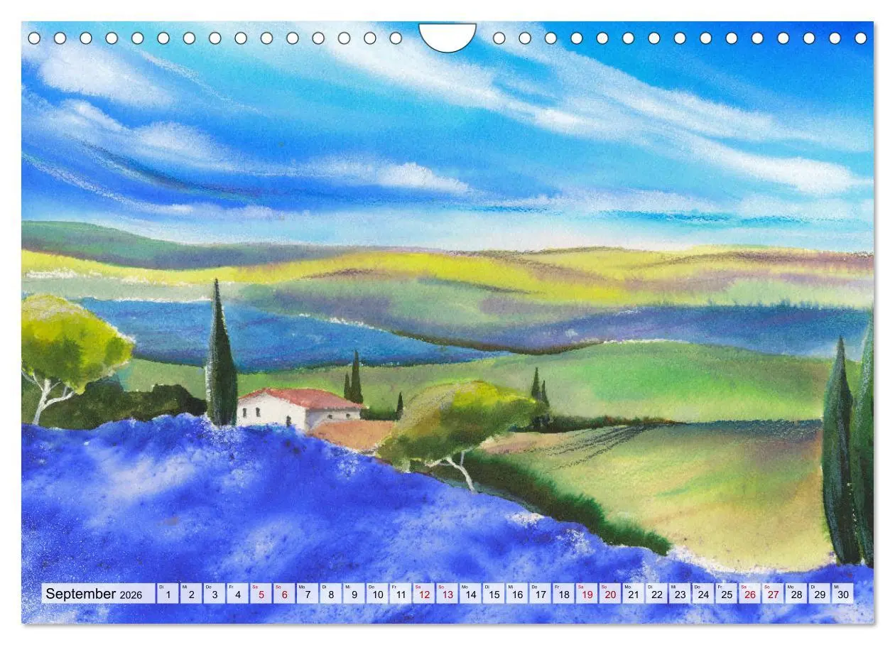 Bild: 9783457888131 | Frankreich Aquarelle (Wandkalender 2026 DIN A4 quer), CALVENDO...