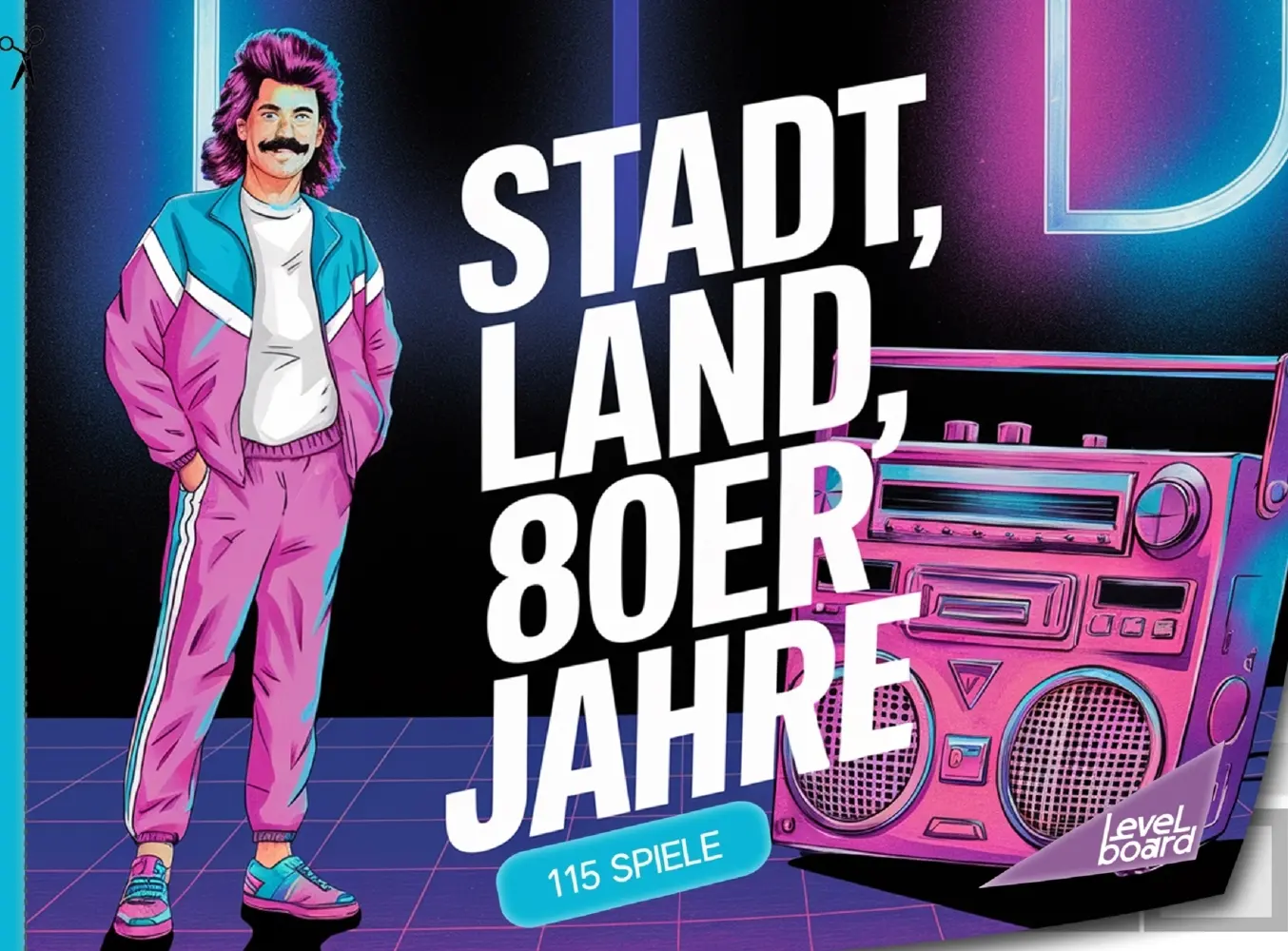 Cover: 9783693198131 | Stadt, Land, 80er Jahre - 115 Spielblöcke | levelBoard Spiele | Buch