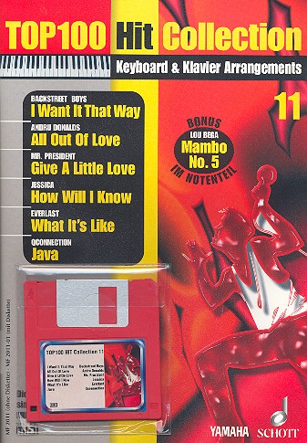 Cover: 9790001128131 | Top 100 Hit Collection 11 Band 11 (+Midi Disk) für Klavier / Keyboard