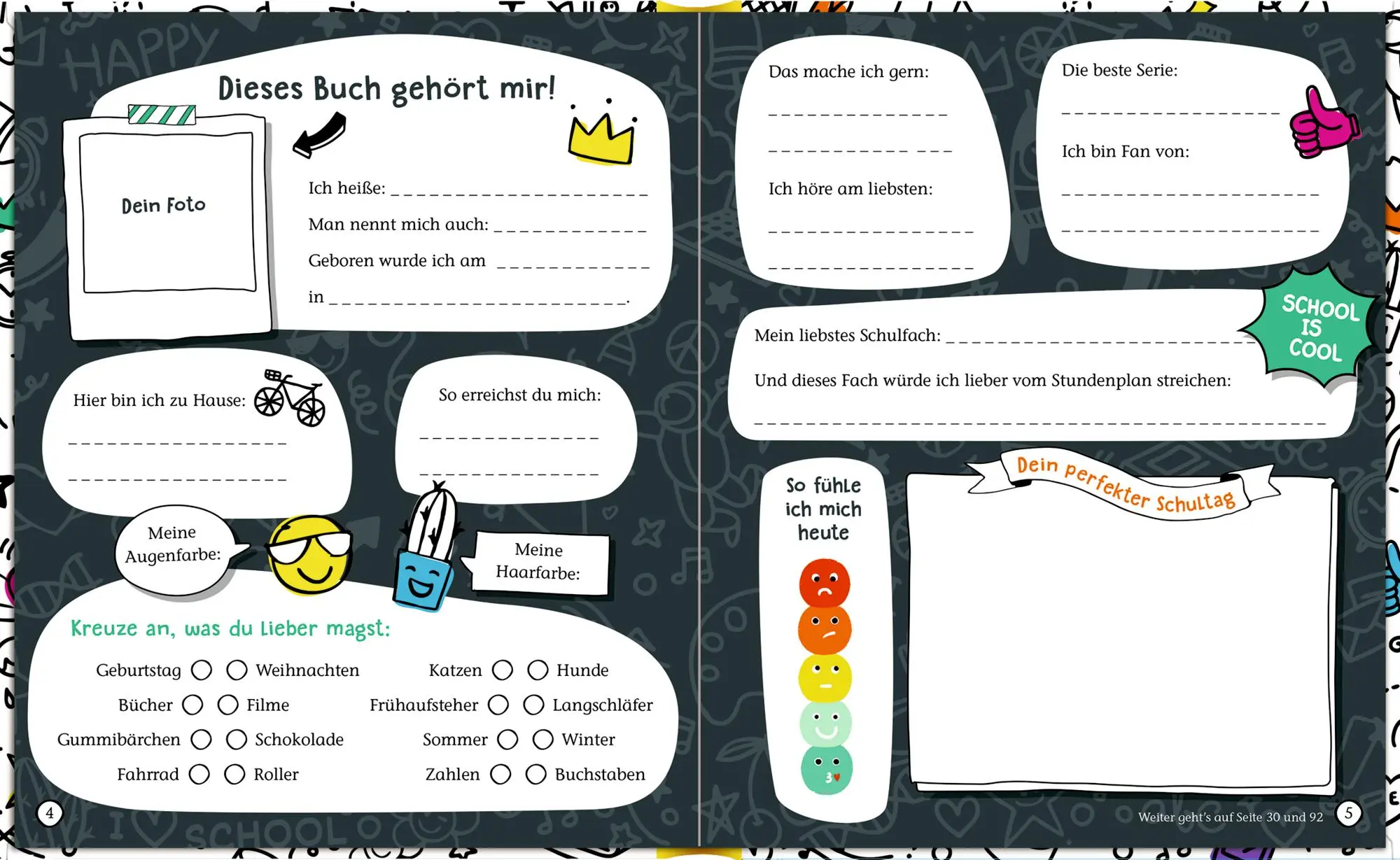 Bild: 4050003958231 | Freundebuch - Meine Schulfreunde | Helene Hillebrand | Buch | 96 S.