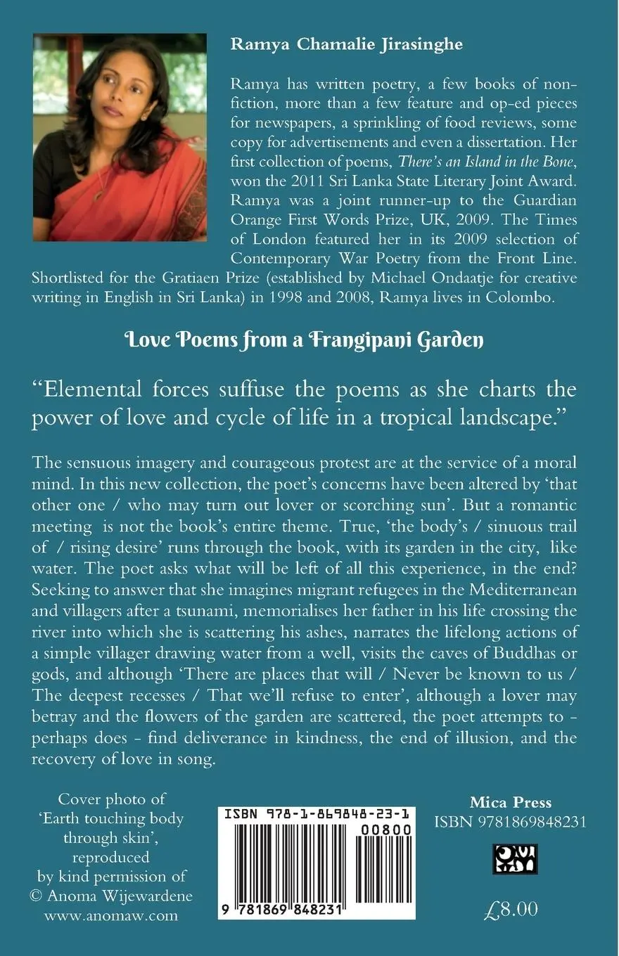 Rückseite: 9781869848231 | Love Poems from a Frangipani Garden | Ramya Chamalie Jirasinghe | Buch