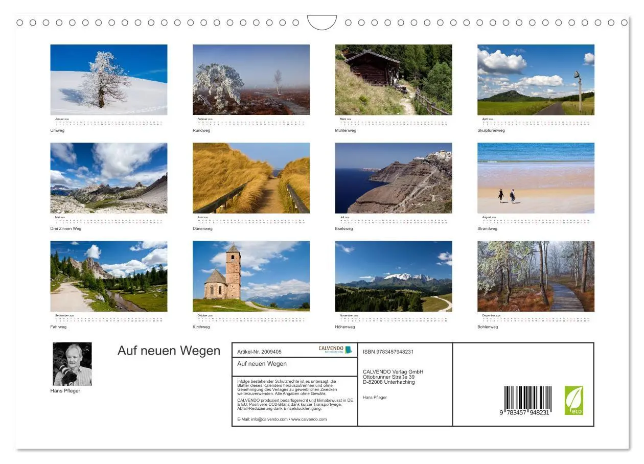 Bild: 9783457948231 | Auf neuen Wegen (Wandkalender 2026 DIN A3 quer), CALVENDO...