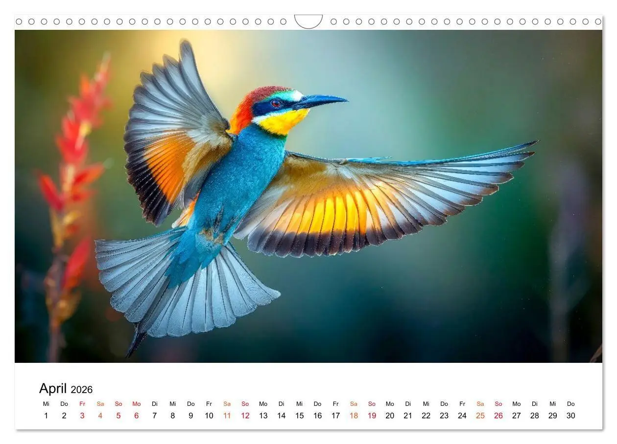Bild: 9783516658231 | Bienenfresser - im Flug der Farben (Wandkalender 2026 DIN A3 quer),...