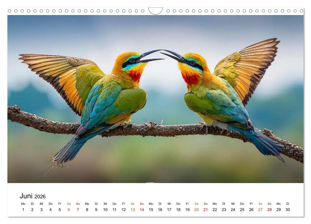 Bild: 9783516658231 | Bienenfresser - im Flug der Farben (Wandkalender 2026 DIN A3 quer),...
