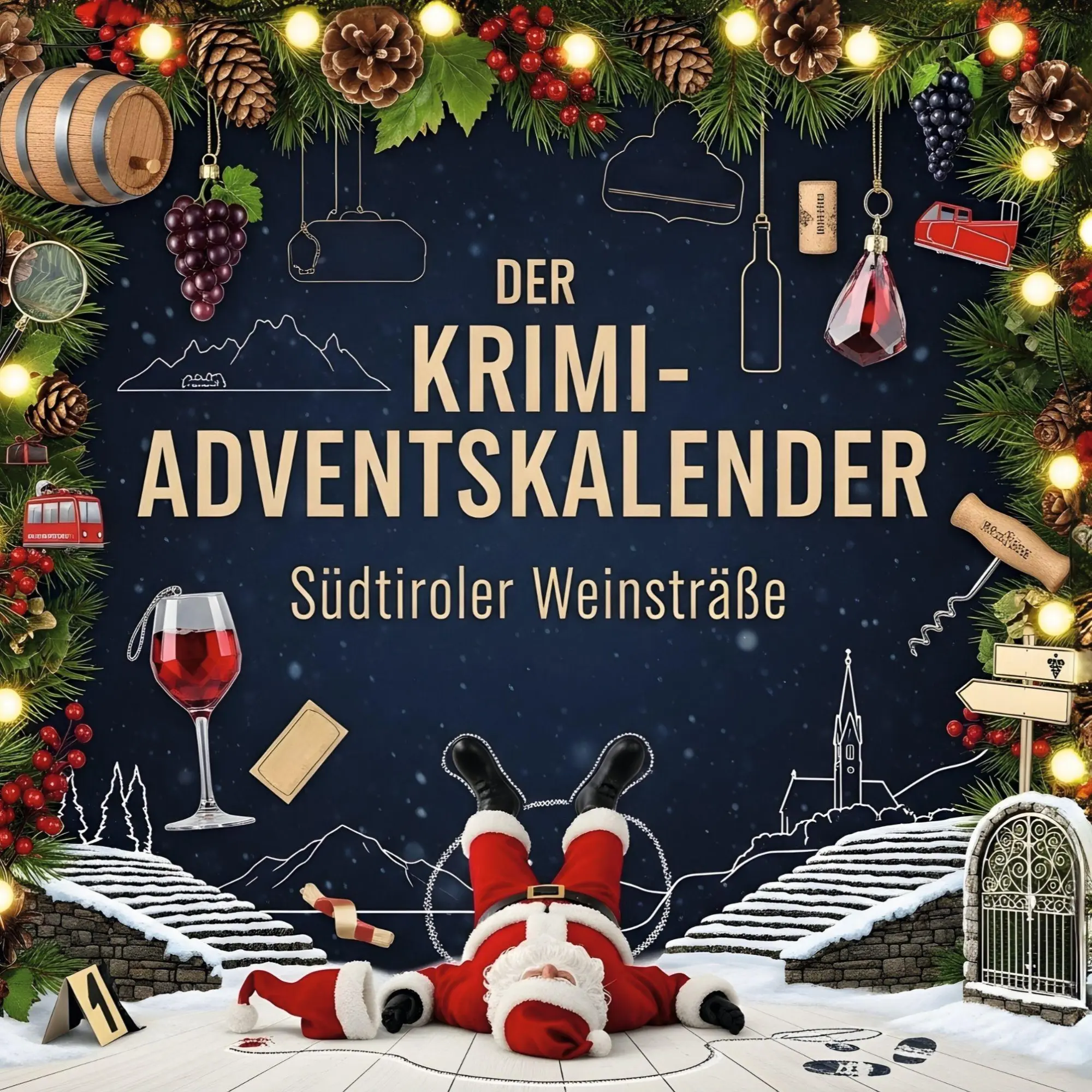 Cover: 9783695308231 | Der Krimi-Adventskalender Südtiroler Weinstraße | Lucy Wolf | Buch
