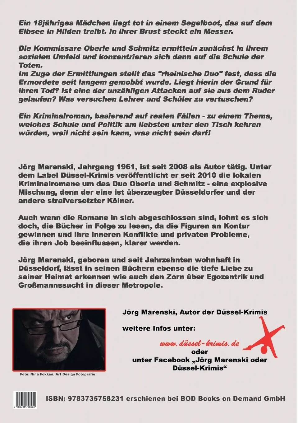 Rückseite: 9783735758231 | Rheinherz | Band 6 der Düssel-Krimis | Jörg Marenski | Taschenbuch
