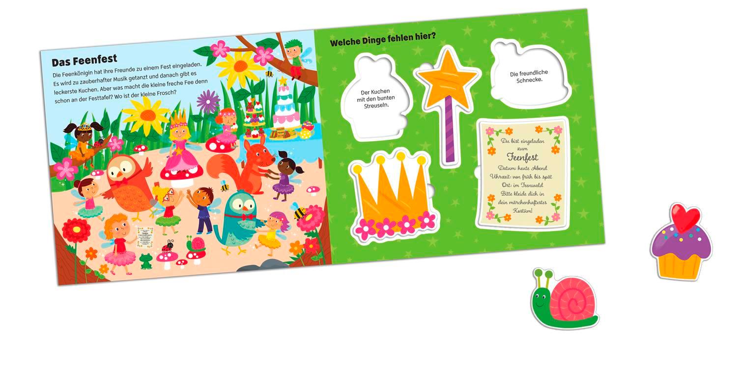 Bild: 9783737358231 | Glücksfisch: Meine Einhorn und Feen-Box | Vorlesen - Puzzlen - Spielen