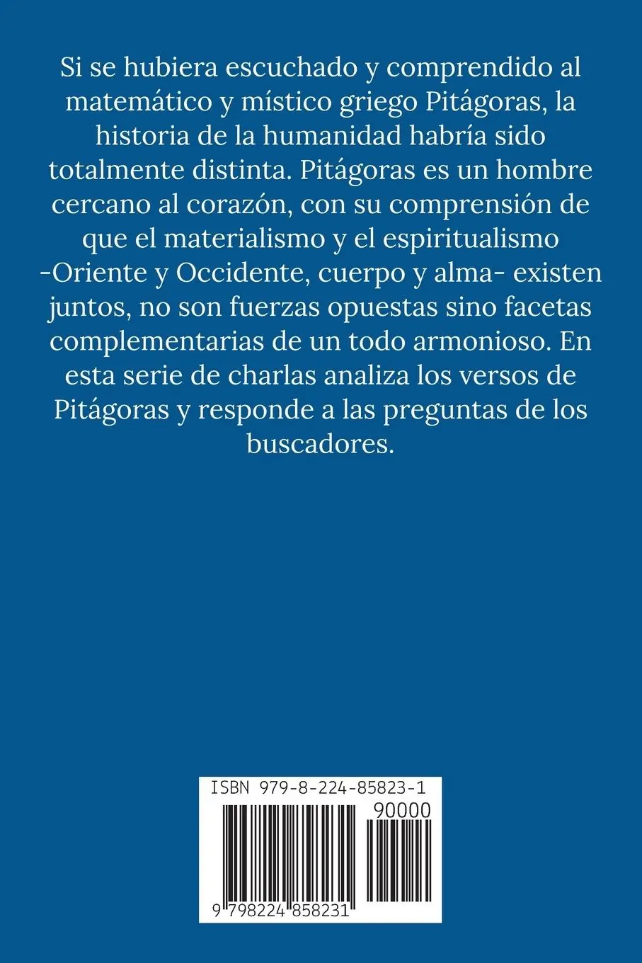 Rückseite: 9798224858231 | Pitágoras | Hablando sobre los Versos de Oro de Pitágoras | Pitágoras