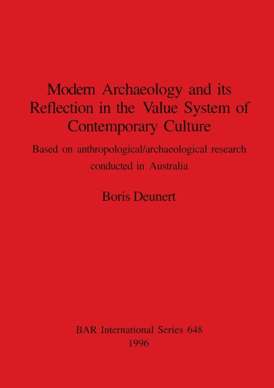 Cover: 9780860548331 | Modern Archaeology and its Reflection in the Value System of...