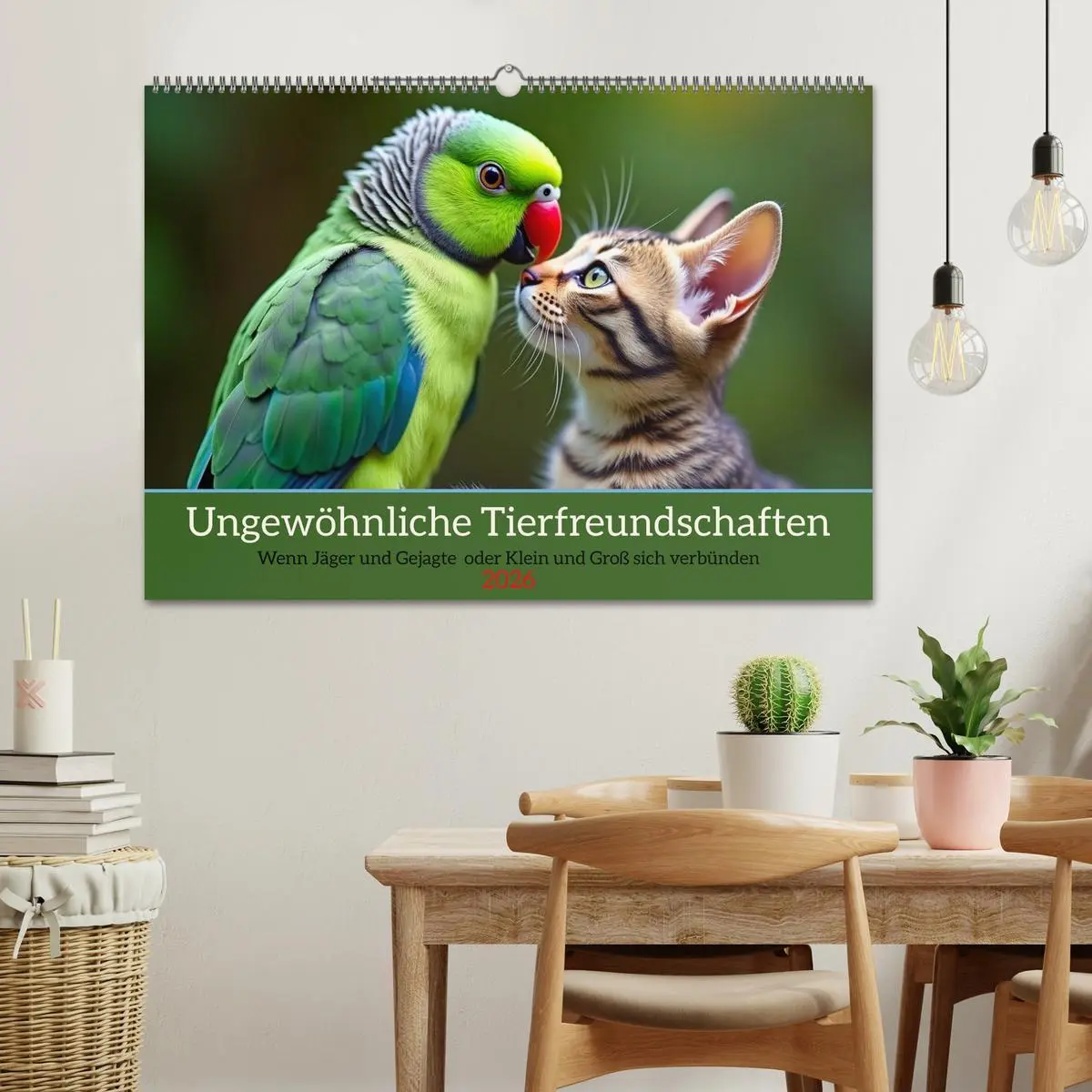 Bild: 9783516028331 | Ungewöhnliche Tierfreundschaften (Wandkalender 2026 DIN A2 quer),...