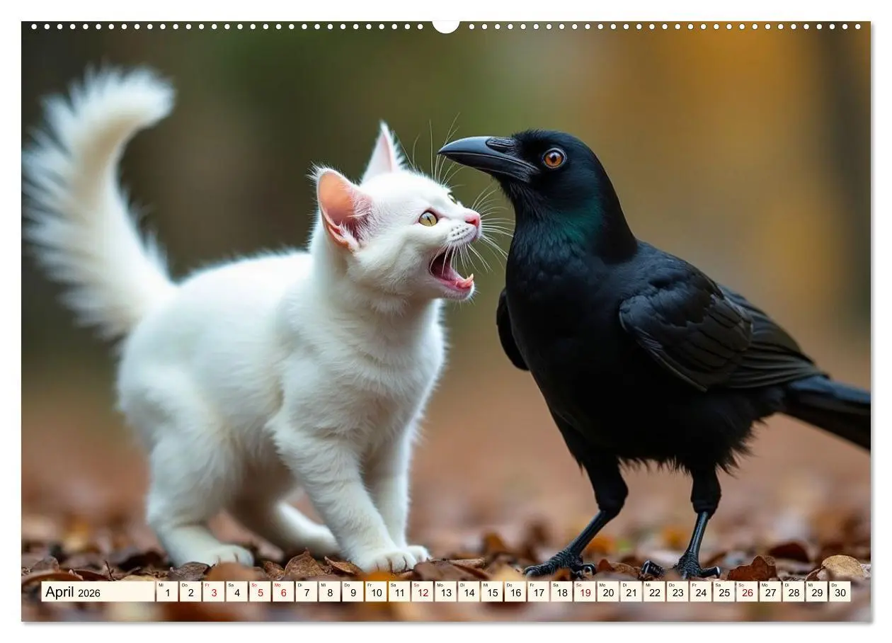 Bild: 9783516028331 | Ungewöhnliche Tierfreundschaften (Wandkalender 2026 DIN A2 quer),...
