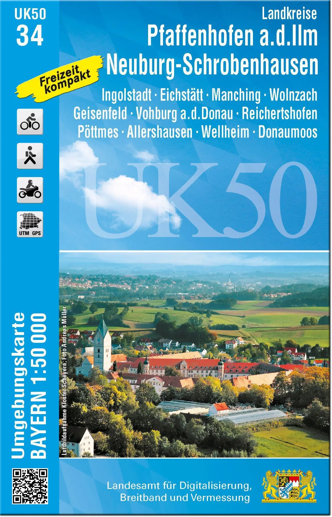 Cover: 9783899338331 | Pfaffenhofen - Schrobenhausen 1 : 50 000 (UK50-34) | Digitalisierung