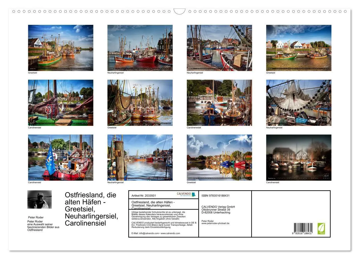 Bild: 9783516188431 | Ostfriesland, die alten Häfen - Greetsiel, Neuharlingersiel,...