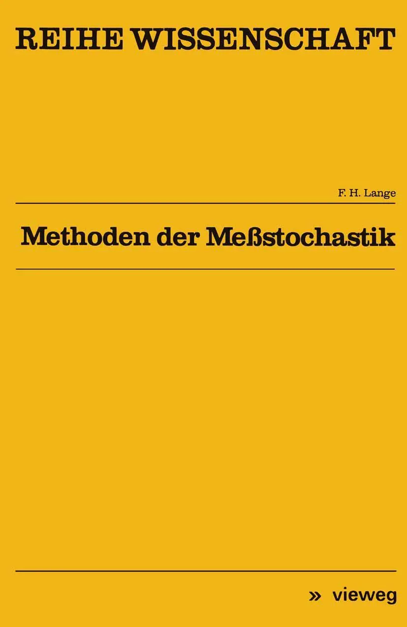 Cover: 9783528068431 | Methoden der Meßstochastik | Franz H. Lange | Taschenbuch | 193 S.