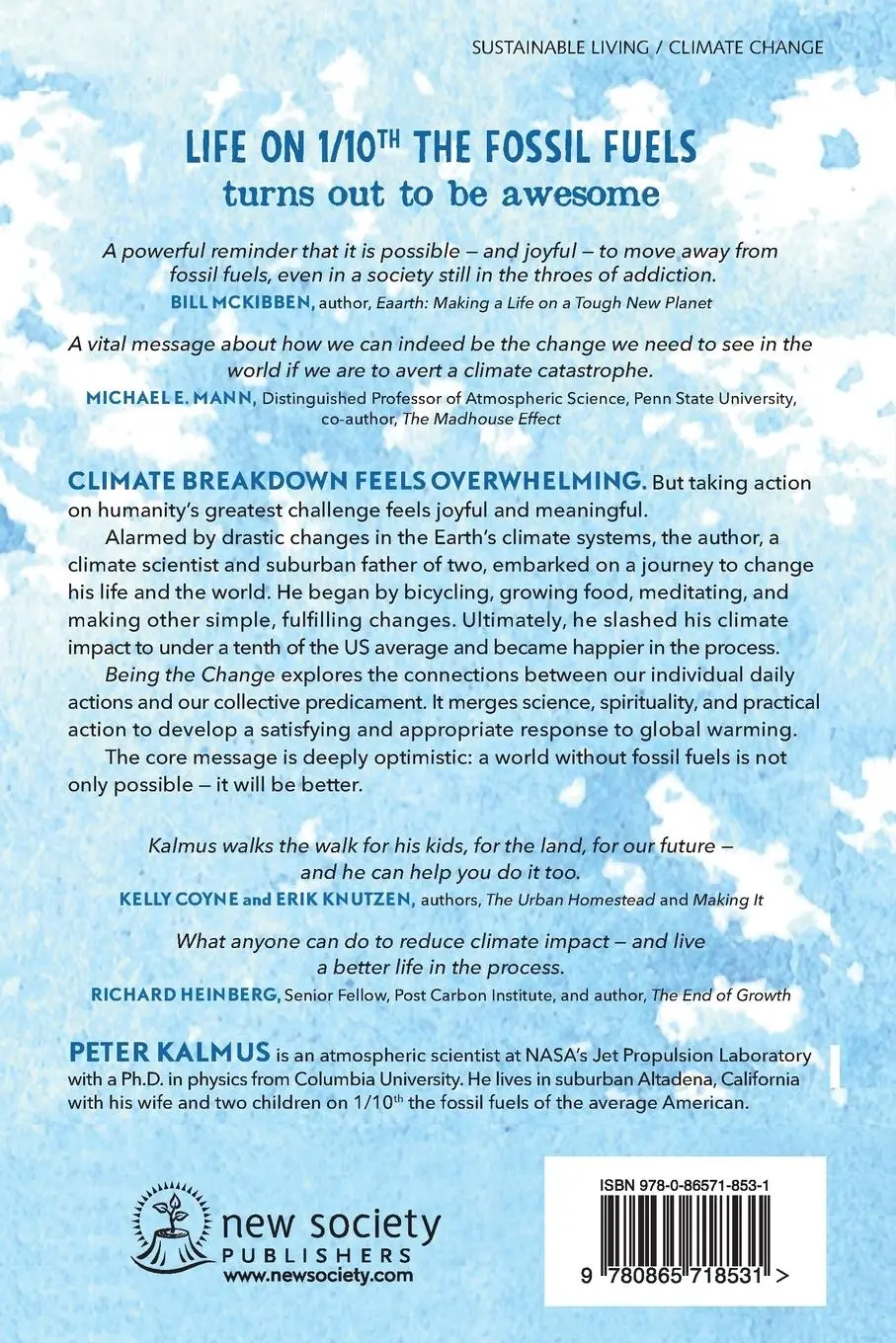 Rückseite: 9780865718531 | Being the Change | Live Well and Spark a Climate Revolution | Kalmus