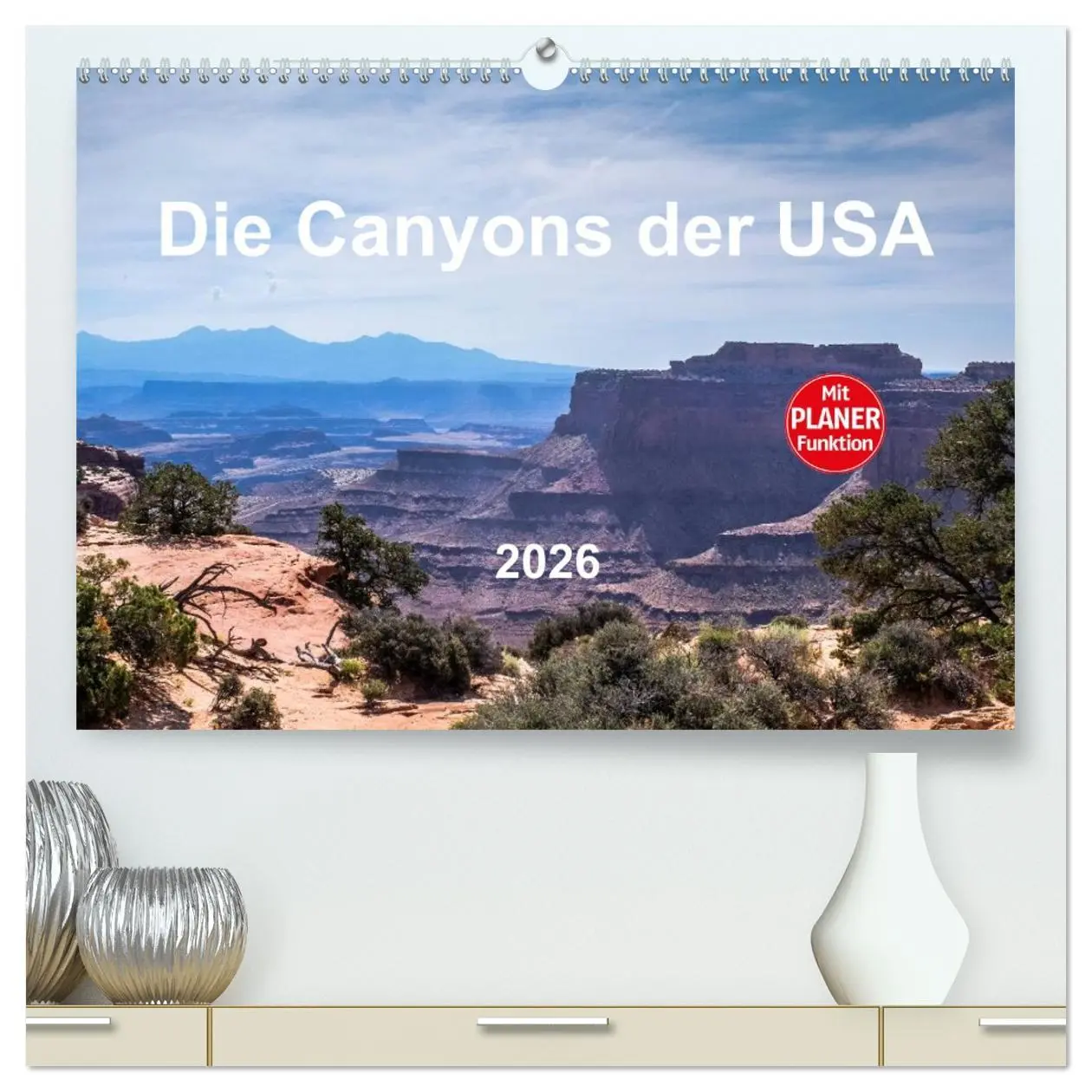 Cover: 9783516008531 | Die Canyons der USA (hochwertiger Premium Wandkalender 2026 DIN A2...