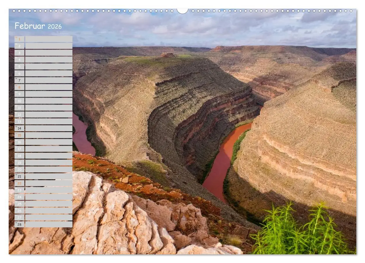 Bild: 9783516008531 | Die Canyons der USA (hochwertiger Premium Wandkalender 2026 DIN A2...