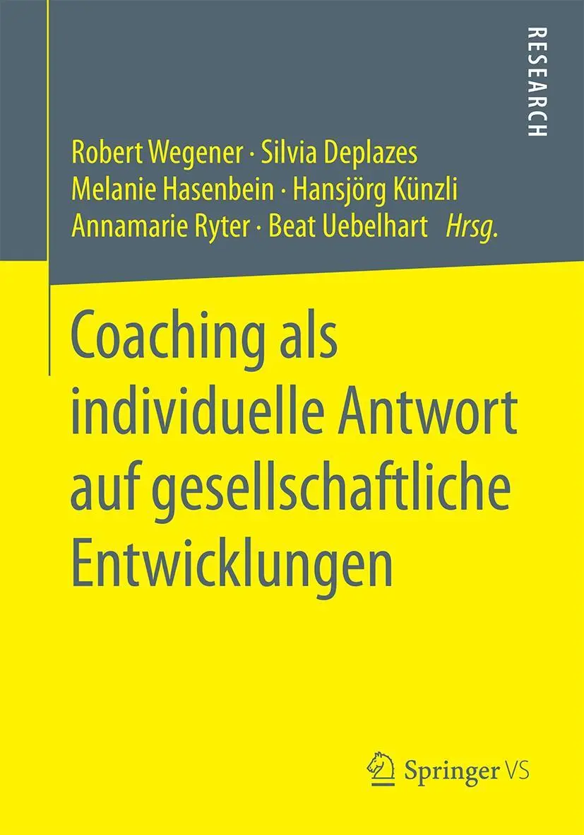 Cover: 9783658128531 | Coaching als individuelle Antwort auf gesellschaftliche Entwicklungen