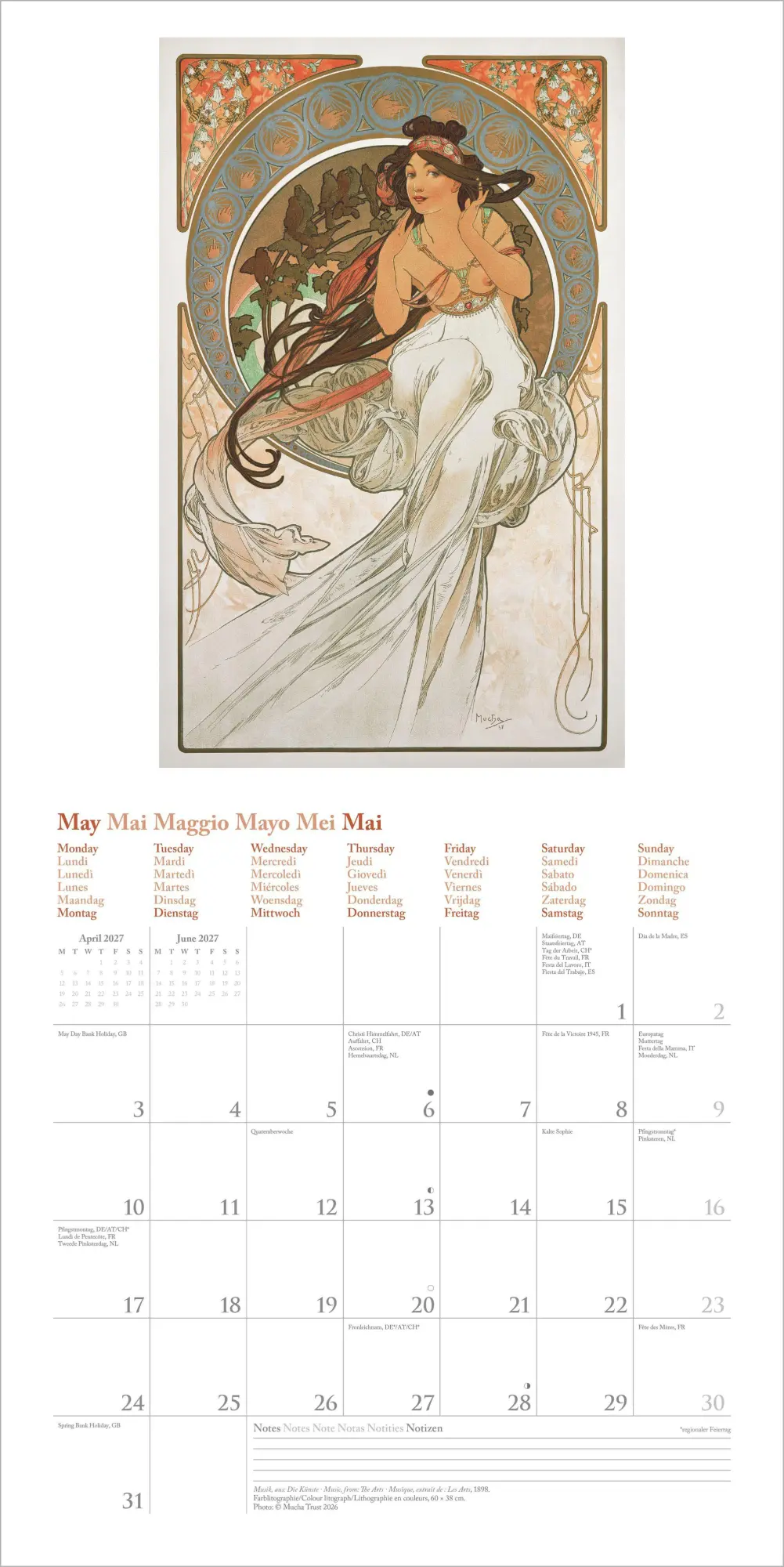 Bild: 4069095018631 | Mucha 2027 | Neumann Verlage GmbH &amp; Co KG | Kalender | 14 S. | Deutsch