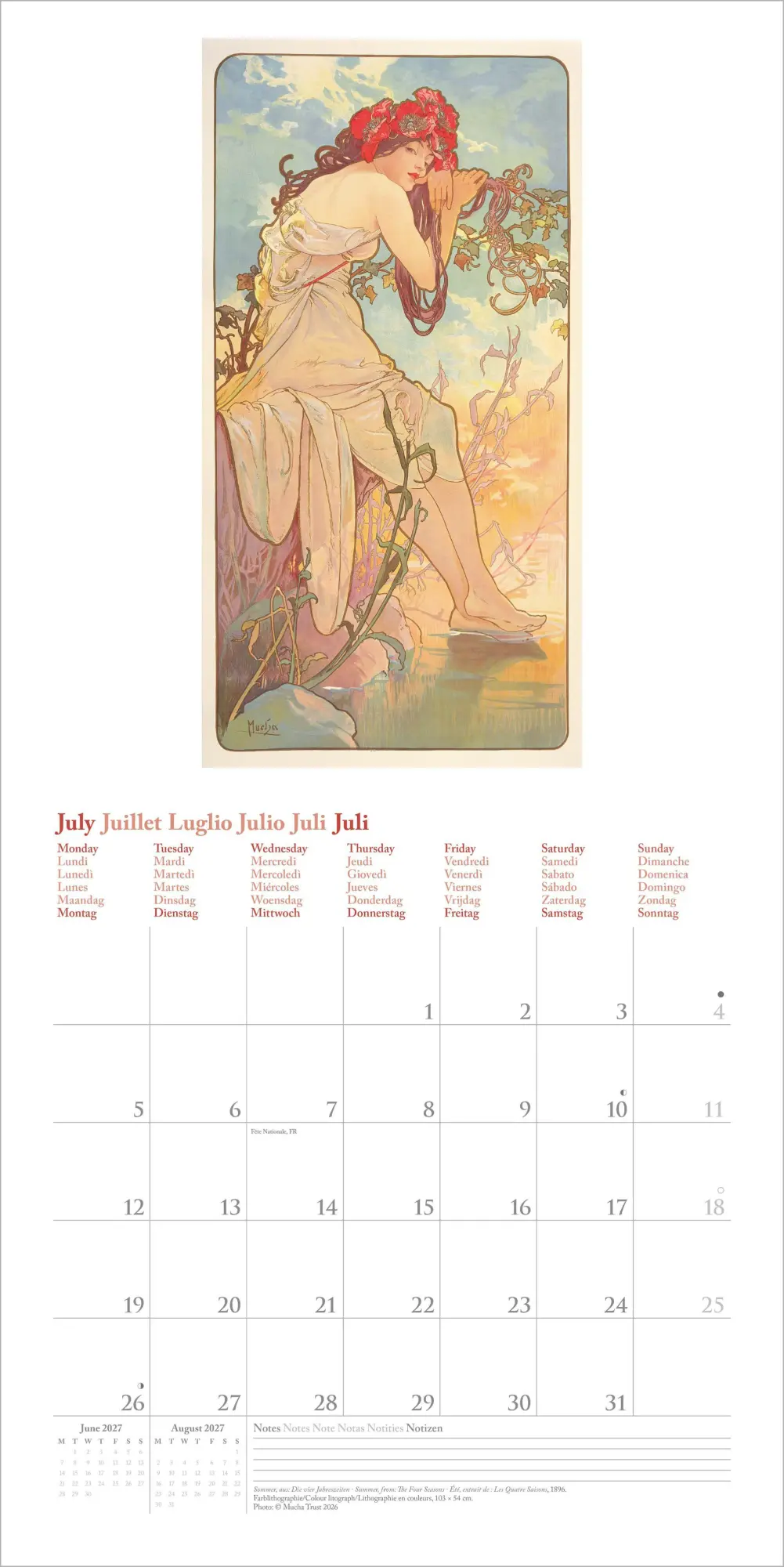 Bild: 4069095018631 | Mucha 2027 | Neumann Verlage GmbH &amp; Co KG | Kalender | 14 S. | Deutsch
