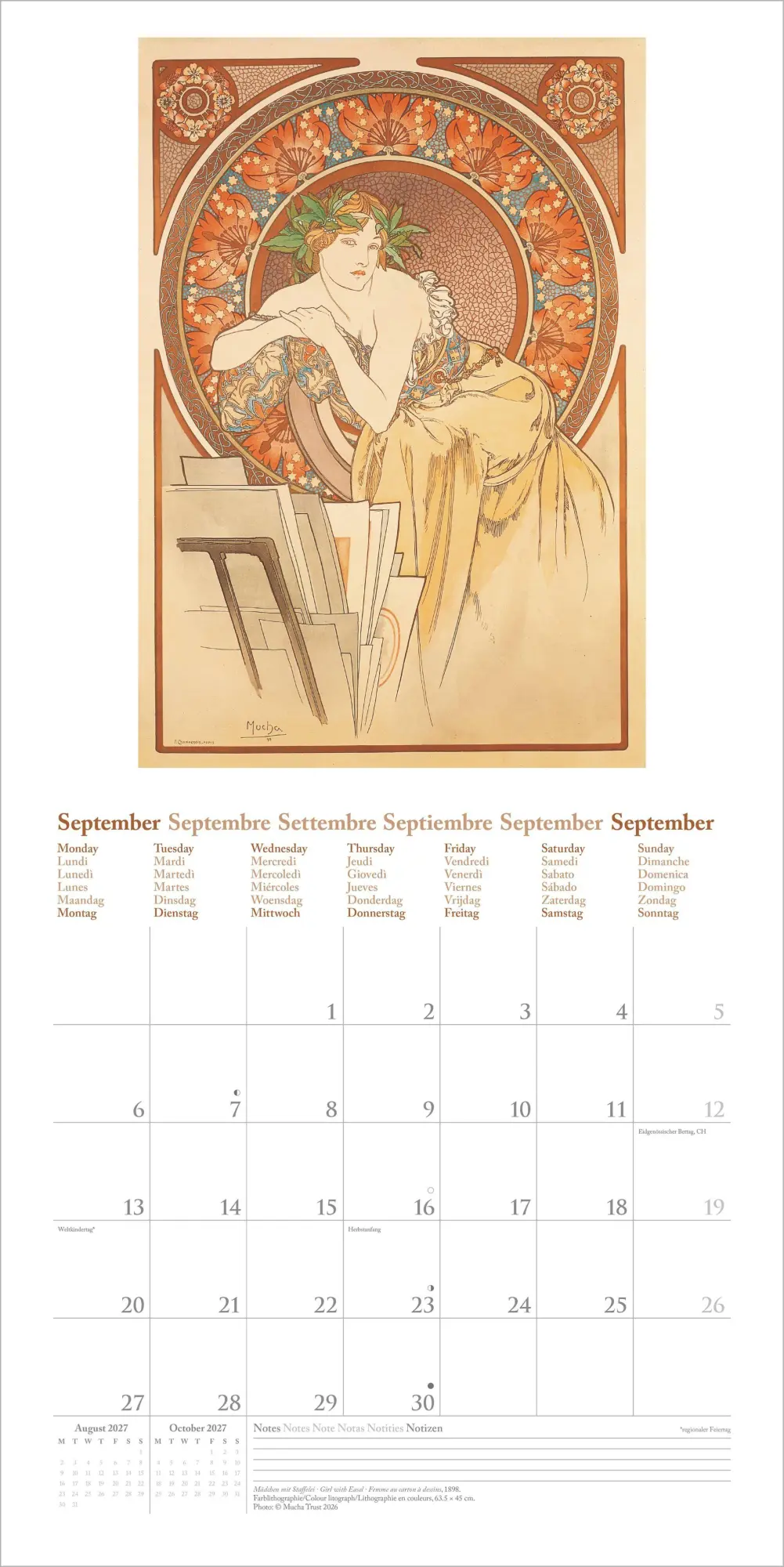 Bild: 4069095018631 | Mucha 2027 | Neumann Verlage GmbH &amp; Co KG | Kalender | 14 S. | Deutsch