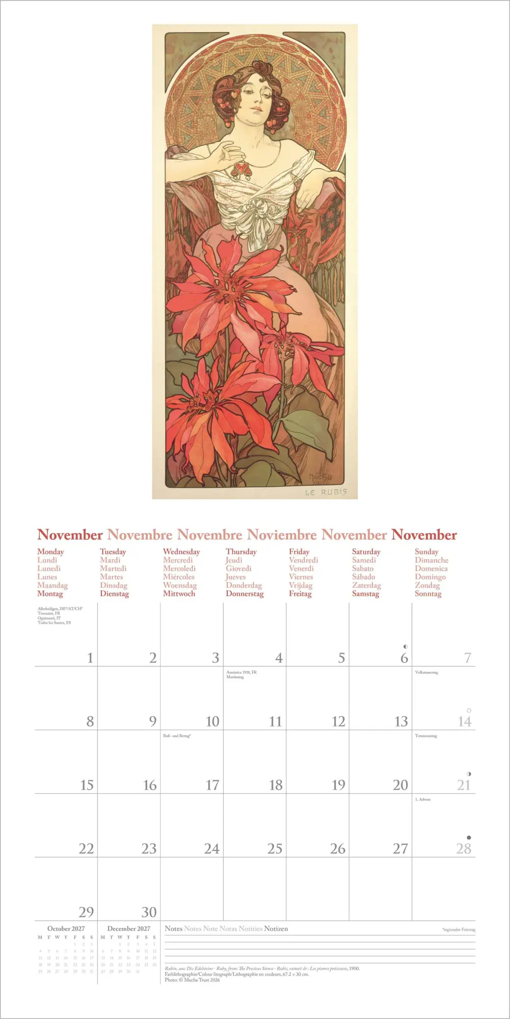 Bild: 4069095018631 | Mucha 2027 | Neumann Verlage GmbH &amp; Co KG | Kalender | 14 S. | Deutsch