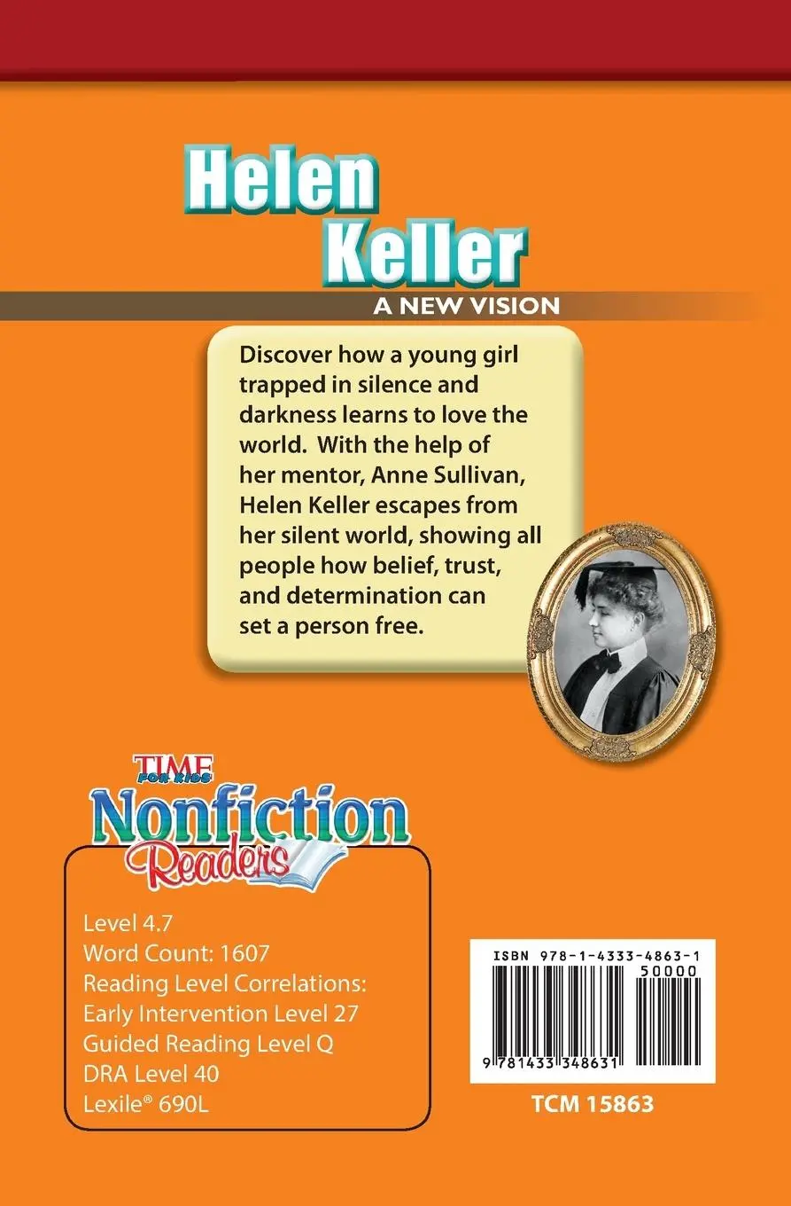 Rückseite: 9781433348631 | Helen Keller | A New Vision : A New Vision (Advanced Plus) | Buch