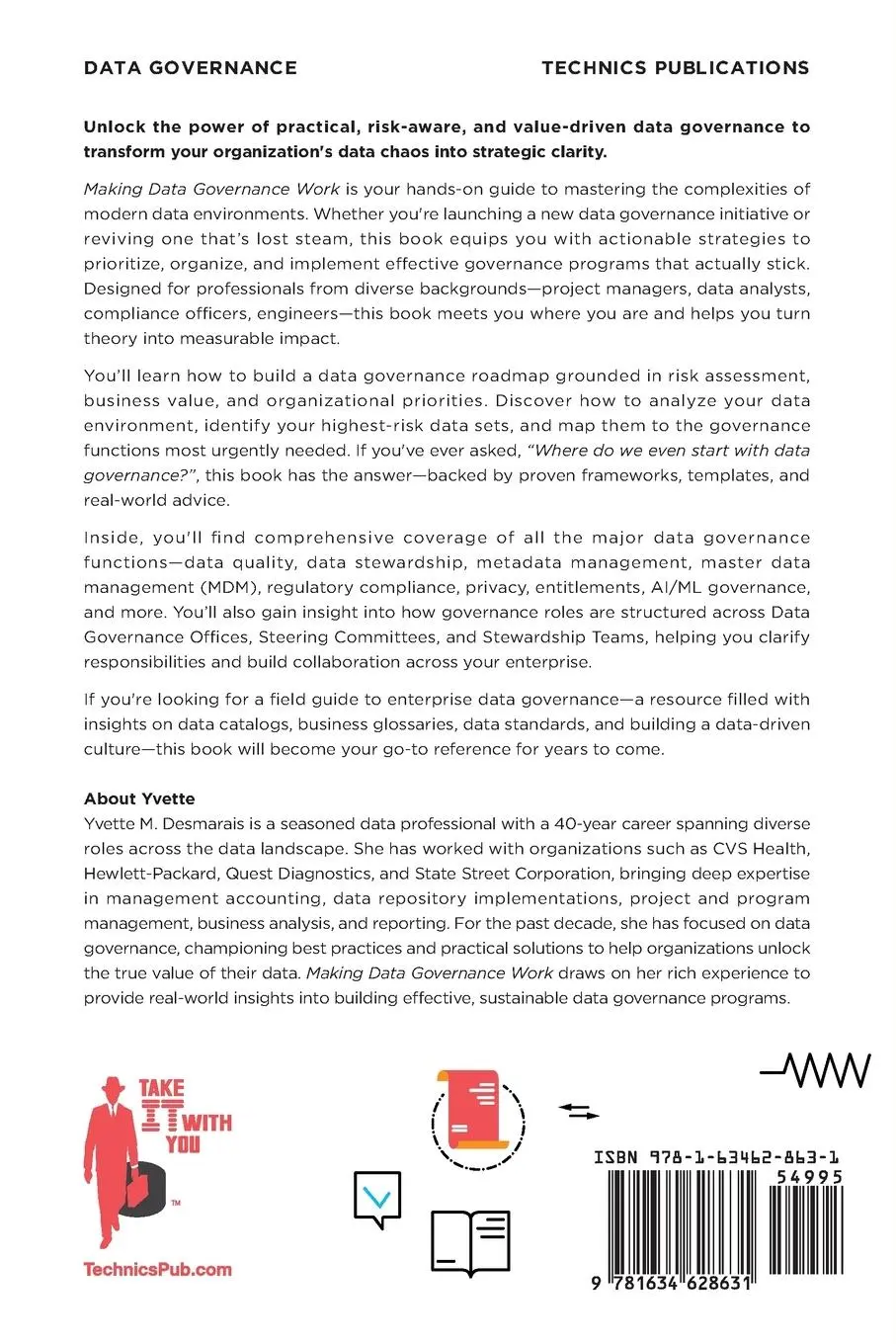 Rückseite: 9781634628631 | Making Data Governance Work | Yvette M. Desmarais | Taschenbuch | 2025