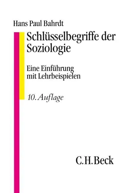 Cover: 9783406658631 | Schlüsselbegriffe der Soziologie | Hans Paul Bahrdt | Taschenbuch