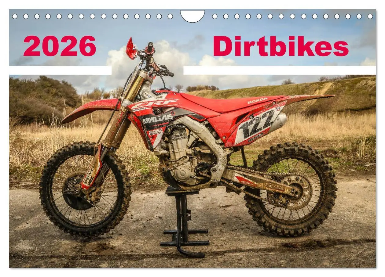 Cover: 9783457768631 | Dirtbikes 2026 (Wandkalender 2026 DIN A4 quer), CALVENDO...